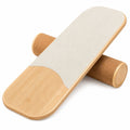 Balance Board mit Korkrolle rutschfest Beige 70x30cm