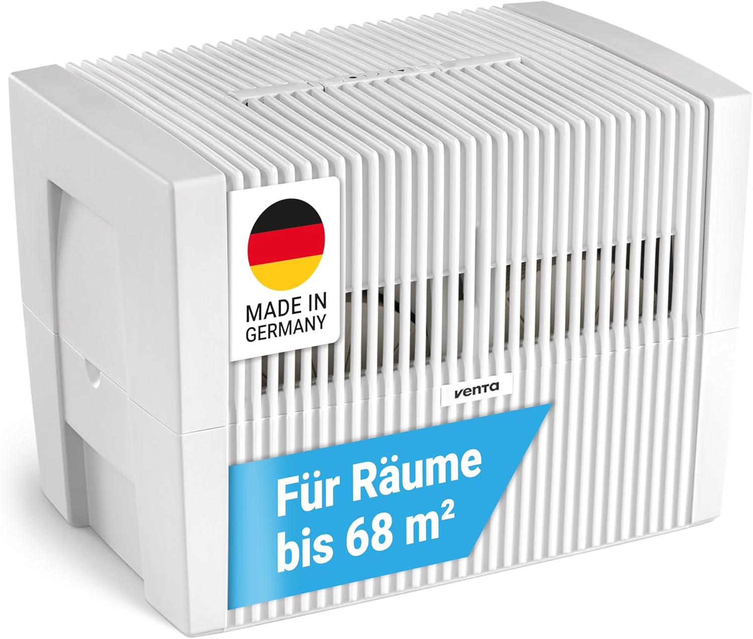 Venta Luftbefeuchter LW45 Classic Original, Hygienische Kaltverdunstung ohne Filter, Sehr leise 20 dB, Großer 10 l-Tank, Bis 68 m2