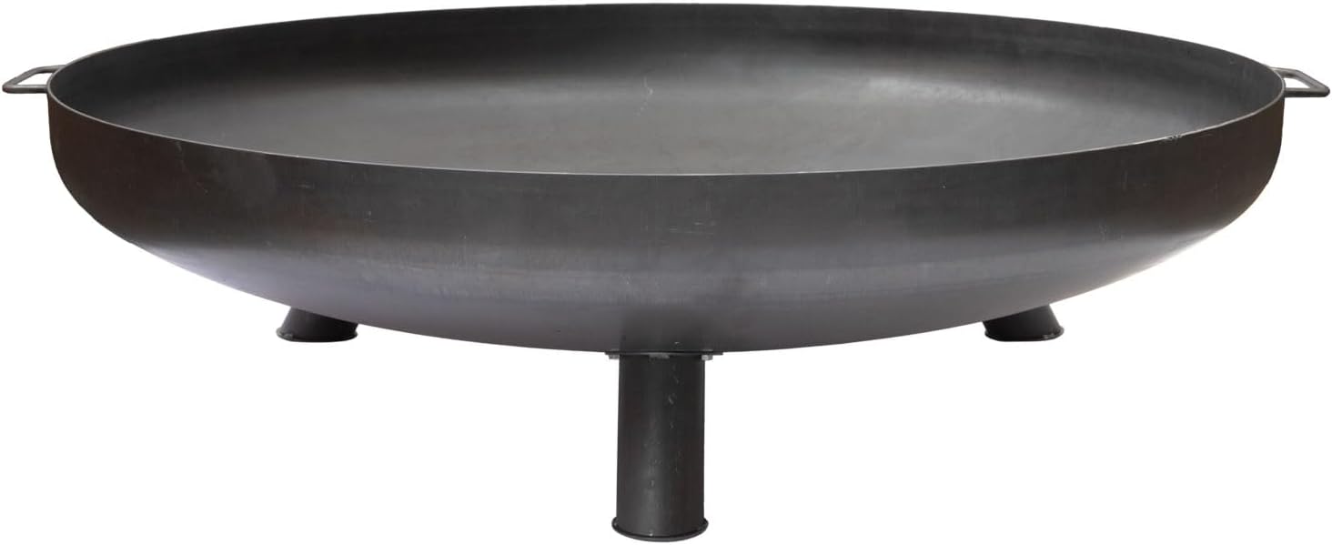 Grillfürst Feuerschale Ø 120 cm aus Stahl, Durchmesser 120 cm, Feuerschale für den Garten oder die Terrasse, Massiv, Langlebig und hitzebeständig