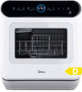 Midea Tischgeschirrspüler für 3 Gedecke, Mit und ohne Wasseranschluss Verwendbar, IOT-Steuerung, 6+1 Programme, Touch Control