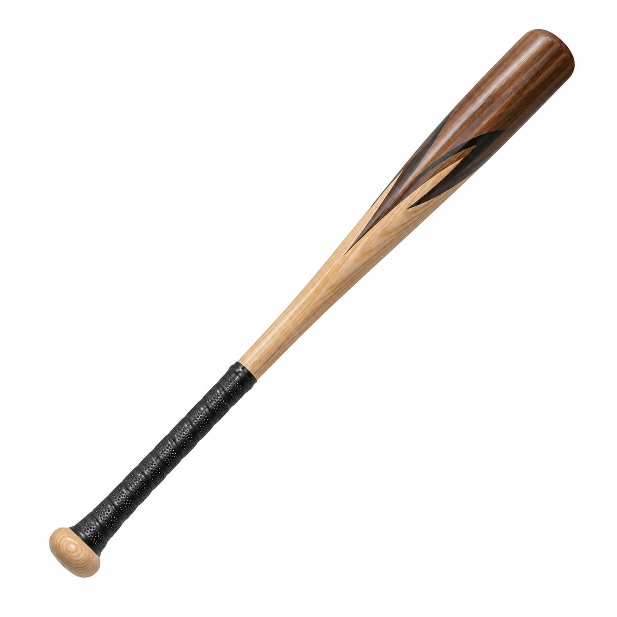 Baseballschläger Holz Schwarz/Braun 85cm