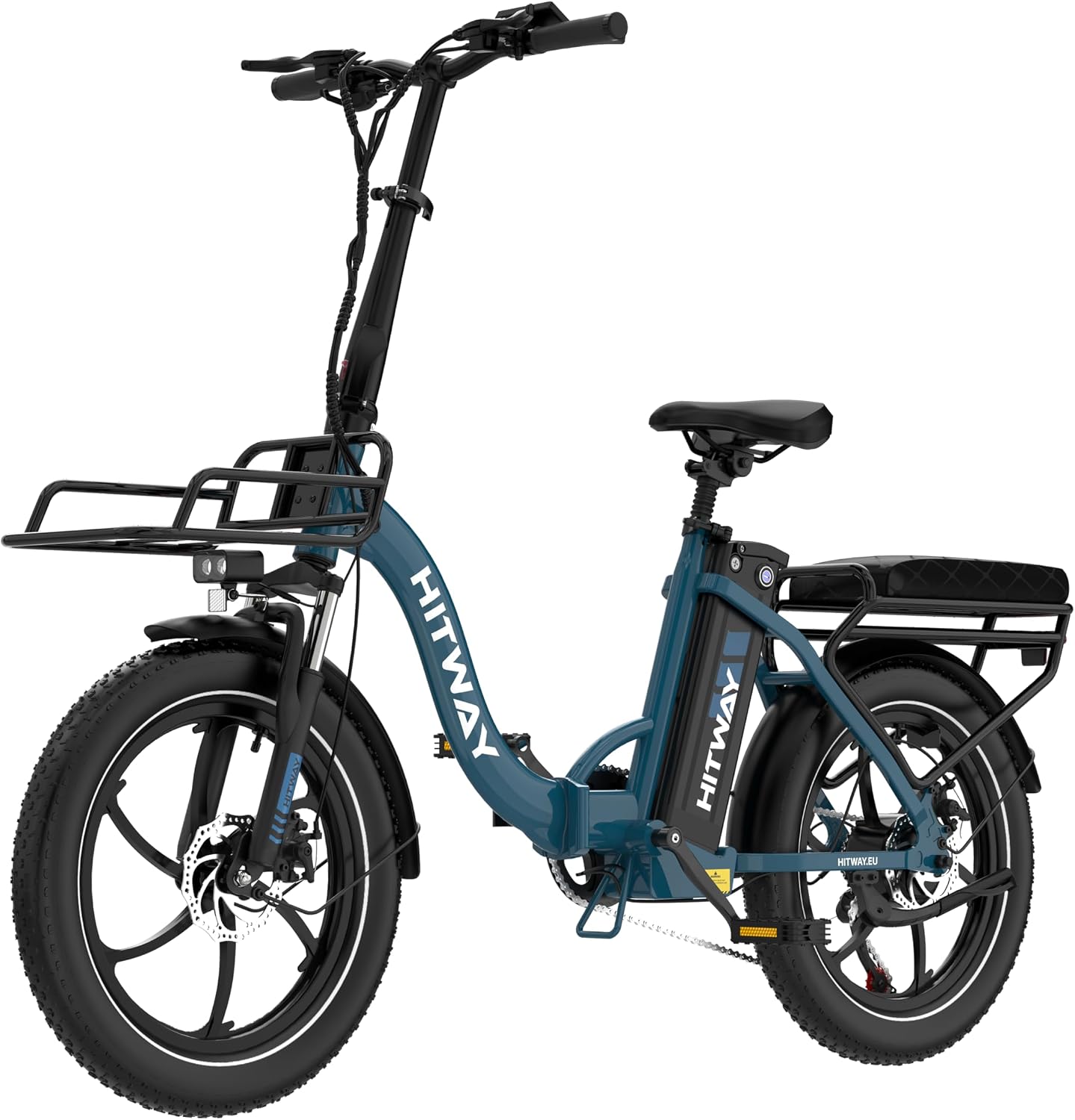 HITWAY E Bike, IP54 wasserdicht, Ebike mit 250 W Motor, Faltbar, Elektrofahrrad 20 Zoll, E-Bike mit 70-150km Reichweite, 7-Gang, APP-Steuerung