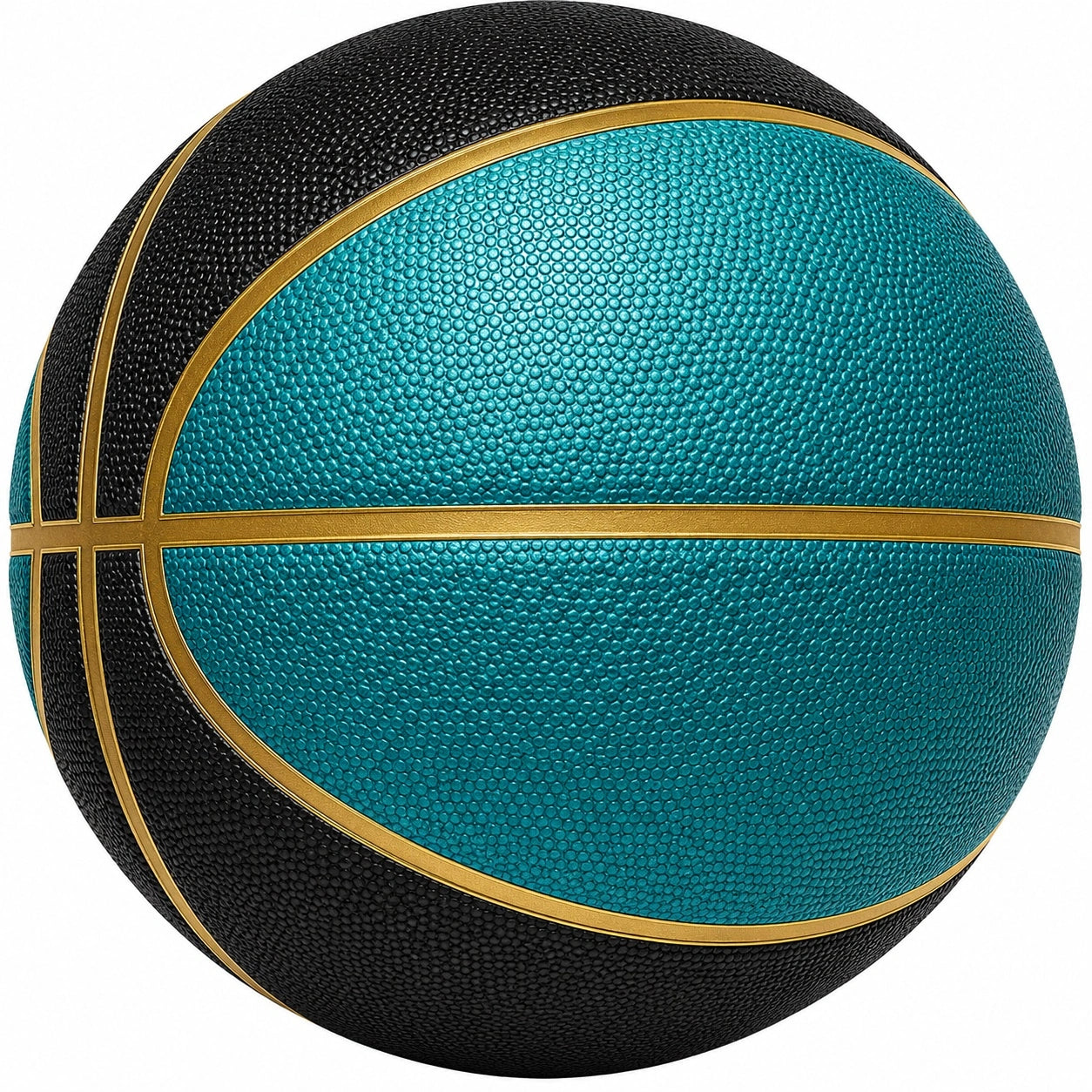 Basketball Outdoor Größe 7 Türkis/Schwarz/Gold