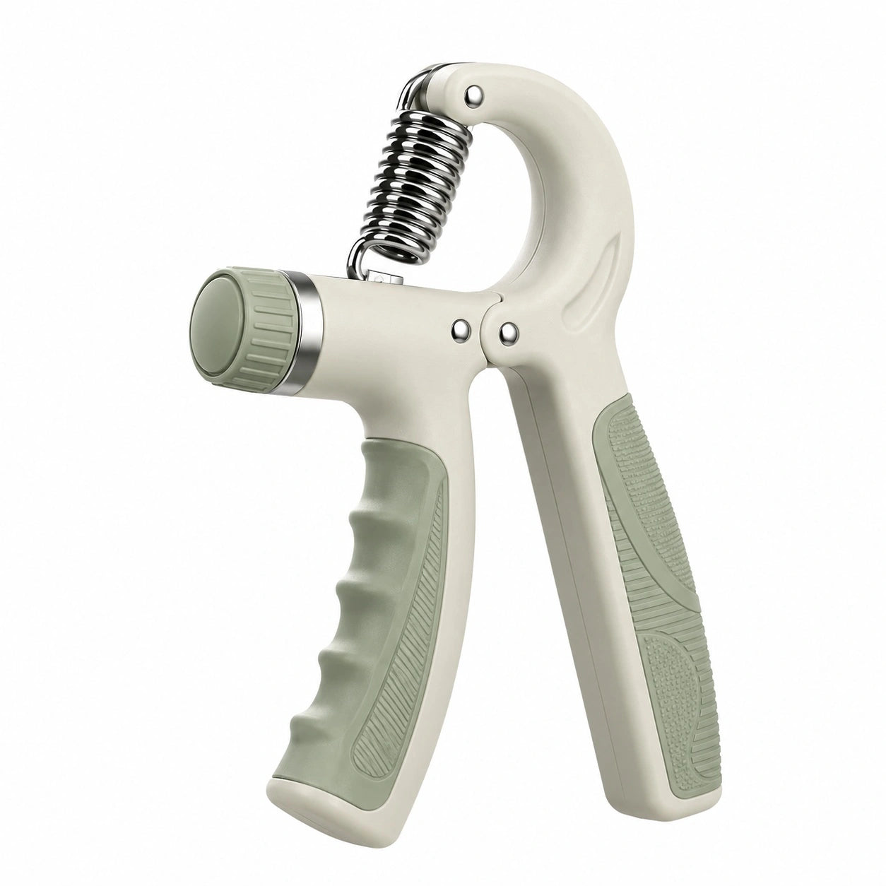 Einstellbarer Handgrifftrainer mit Feder Beige/Grün