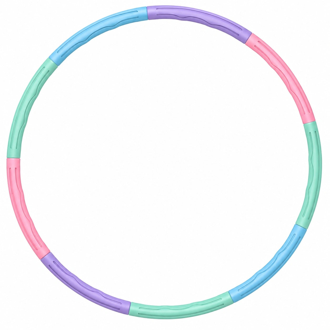 Hula Hoop Fitnessreifen abnehmbar Mehrfarbig