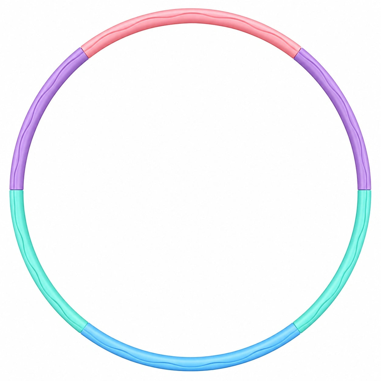 Hula-Hoop Reifen 100cm Abnehmbar Mehrfarbig