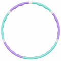 Hula Hoop Fitnessreifen abnehmbar mit Wellenstruktur in Lila und Mintgrün