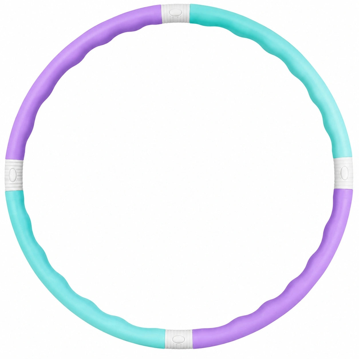 Fitness Hula-Hoop Reifen mit Massagefunktion Lila/Türkis, 100 cm