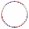 Hula Hoop Reifen mit Massage-Noppen 100 cm Pink/Lila/Weiß