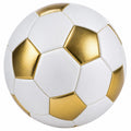 Fußball Größe 5 Weiß/Gold für Freizeit und Wettkampf
