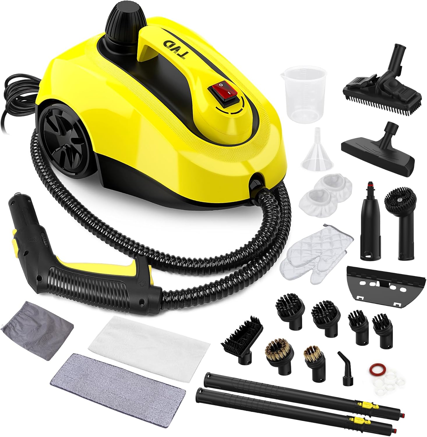 TVD Dampfreiniger, Dampfreiniger mit 5 m extra Langem Netzkabel für Bodendampfer, Auto, Teppich, Sofa, Bettwanzen.