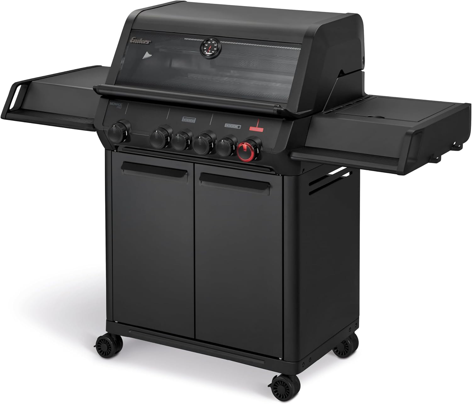 Enders Gasgrill MONROE PRO 4 SIKR TURBO SHADOW, 800 °C TURBO ZONE, 4-Edelstahlbrenner, Infrarot-Backburner, HEAT RANGE, SWITCH GRID, 8366