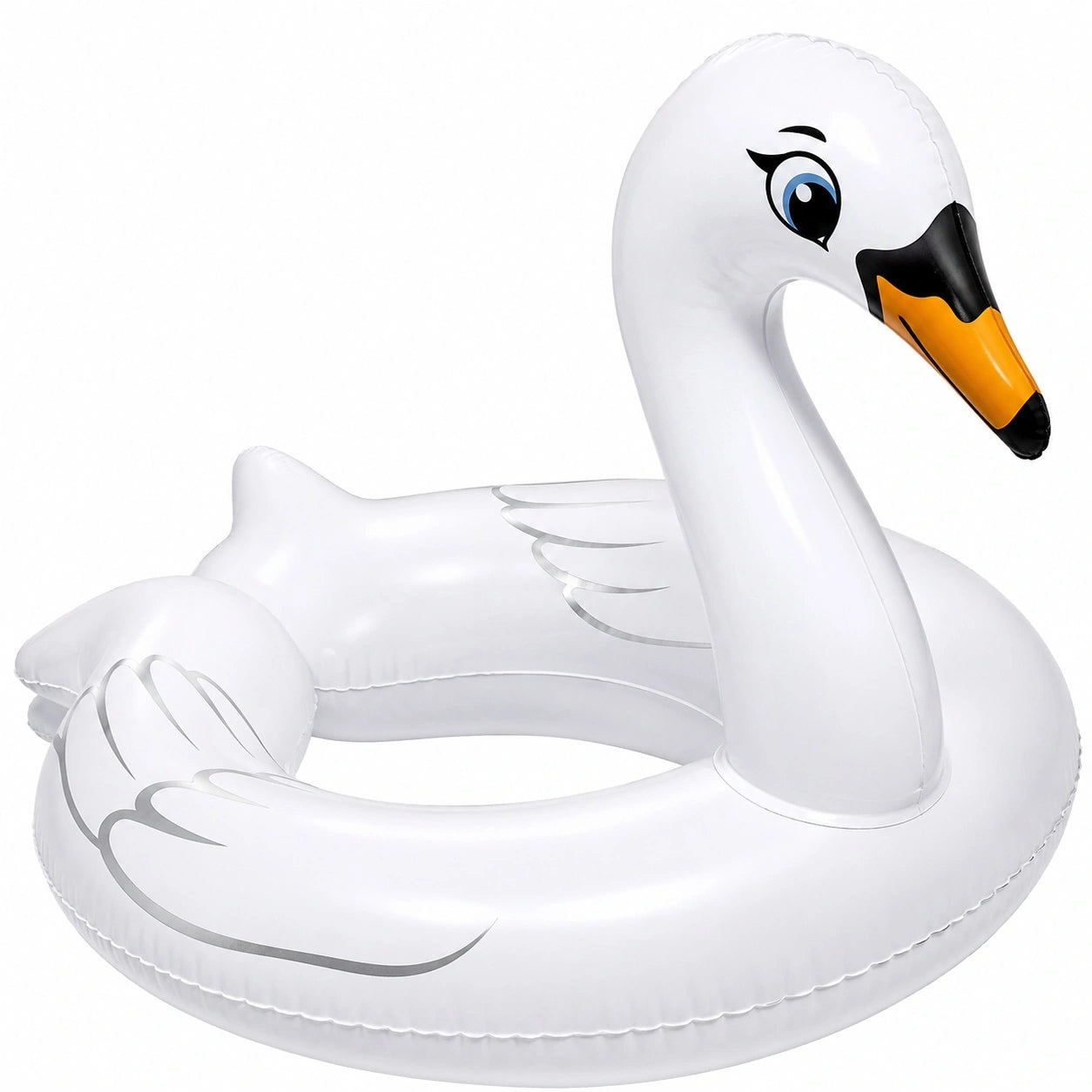 Aufblasbarer Schwimmring Schwan Weiß