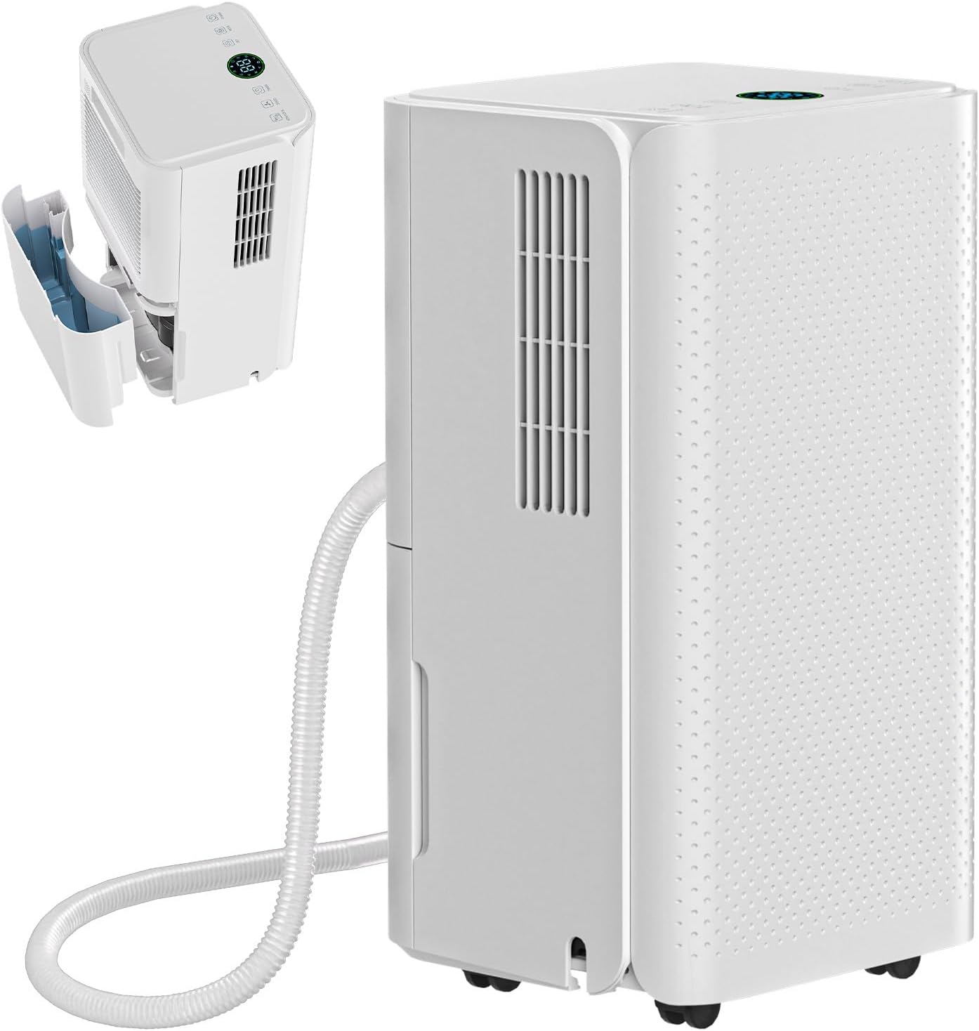 Jaxguom Luftentfeuchter, Luftentfeuchter Elektrisch 16L/24h, 24-Stunden-Timer, Raumgröße ca.75m3(25m2), Wassertank 2L, Raumentfeuchter für Keller