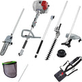 IKRA Multitool IBKH 33-1 Benzin 4in1 Produkt, Verlängerung 2, 88 m, 1, 0 kW, Silber/Schwarz/Rot