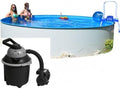 Poolzon Stahlwandpool rund Fun-Zon 3, 50 1, 20m Eingelassene Schwimmbeck, 000 Liter Erläuterung Einhängebiese, Einhängebiese 0, 8 mm, 000 L