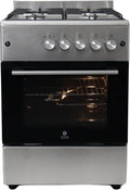 Gasline Gasherd SHGG6060FGIX Edehlstahl 60 cm Gasbackofen mit Thermostat und Umluft
