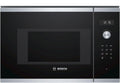 Bosch BFL524MS0 Serie 6 Einbau-Mikrowelle, 38 × 60 cm, 800 W, Drehteller 25,5 cm, Türanschlag Links, AutoPilot 7 7 Automatikprogramme, Edelstahl