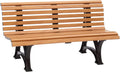 Blome Sitzbank Helgoland, 3-Sitzer Gartenbank für Garten, Balkon, Parkbank in Holzoptik, Made in Germany