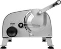 ritter manus 3 Manueller Allesschneider & Brotschneidemaschine aus Vollmetall, Silbermetallic, Made in Germany