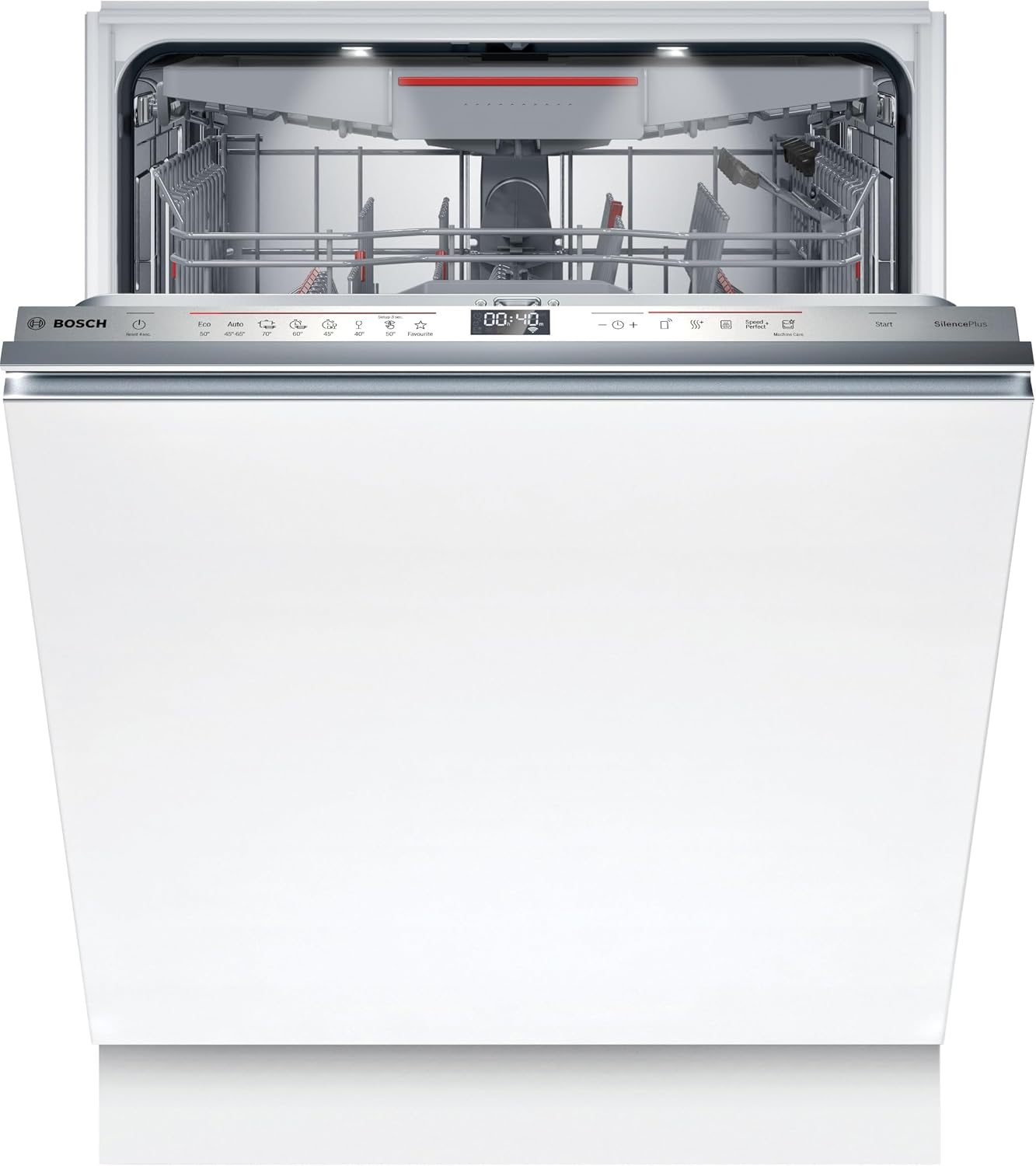 Bosch SMV6ECX10E Serie 6 Einbau-Geschirrspüler komplett versenkbar, 60 cm, Home Connect, Remote-Diagnose, EmotionLight