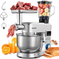VEVOR multifunktionale Küchenmaschine elektrisch 1500 W mit Edelstahlschüssel, 5,7 l, 1,5 l, & Mixbecher
