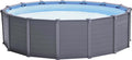 Intex Schwimmbad Ø 478 × 124 cm Gestellbecken Set Graphit