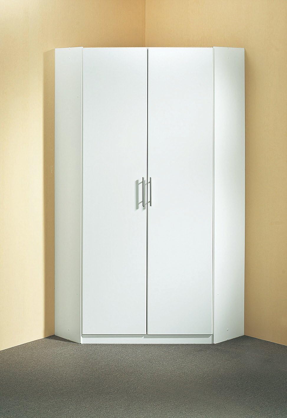 Wimex Kleiderschrank/ Eckschrank Runner, 95 × 198 × 95 cm, B/H/T, Weiß