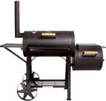 TAINO Yuma XXL 90 kg Profi-Smoker massiver Räucherofen Holzkohle schwarz 3,5 mm Stahl