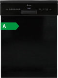 KKT KOLBE 60 cm Geschirrspüler Spülmaschine Schwarz Silber Freistehend, DW60FSS, Unterbaufähig, LED-Beleuchtung, Automatische Türöffnung, 7 Programme