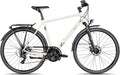 2R Manufaktur TRS GO Cross-, 28 Zoll Herrenfahrrad, 21-Gang Schaltung, Trekkingbike, mechanische Scheibenbremse, Straßenausstattung, Beige/Schwarz