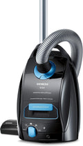 Siemens Staubsauger mit Beutel Q5.0 extreme silencePower VSQ5 × 1230, 850 W, Schwarz, Geeignet für Allergiker, Hygiene-Filter, Starke Saugleistung