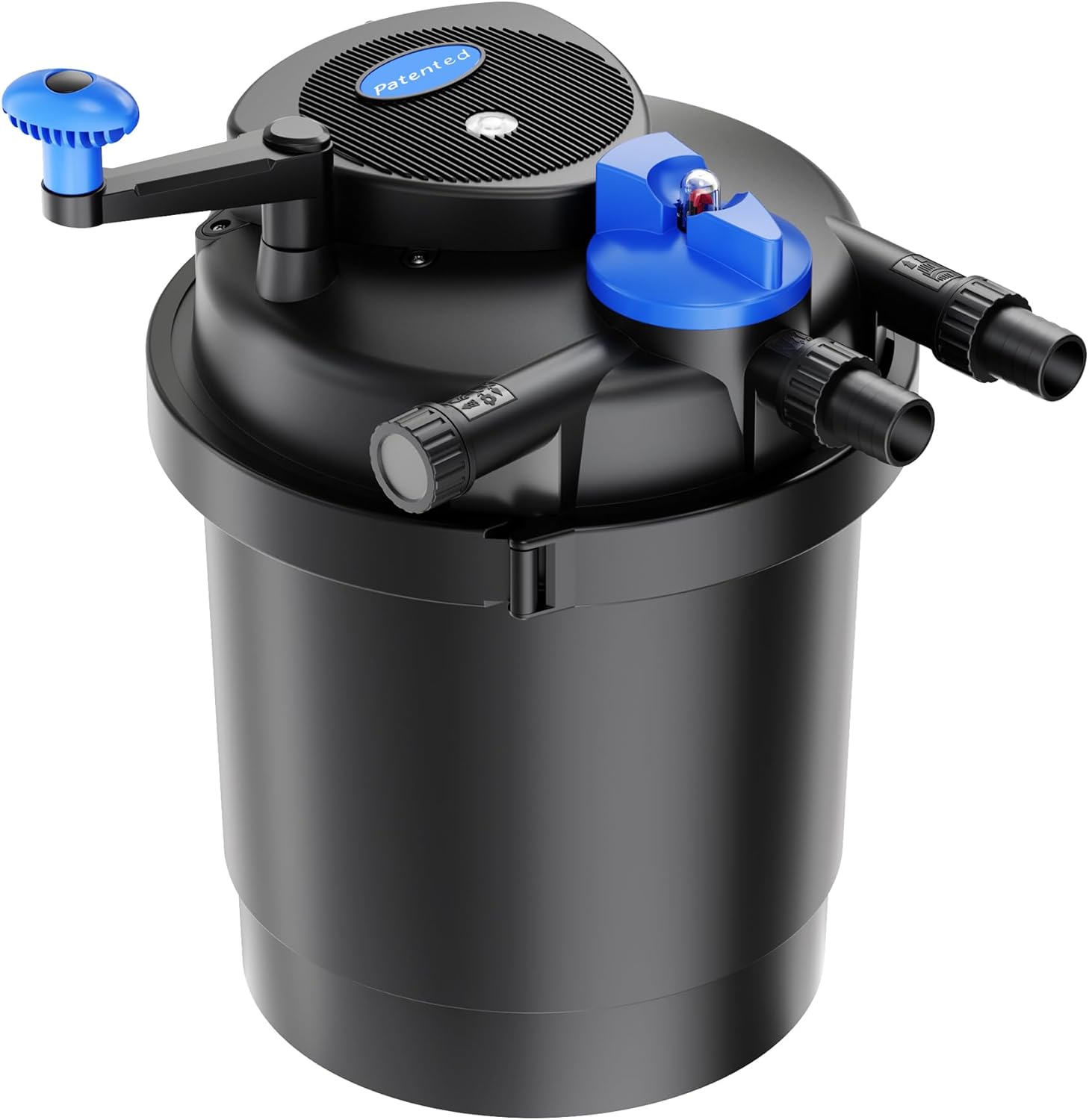 SunSun CPF-2500 Druckteichfilter 6000 l/h / 11 W UVC Einheit, Teichdruckfilter für Teiche bis 6000 Liter