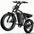 DEEPOWER E-Bike Für Erwachsene, 48 V/52 V 20 Ah Abnehmbarer Akku, Bis Zu 60-110 KM Reichweite, 20 Zoll Fat Tire, Hydraulische Scheibenbremsen