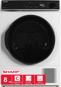 Sharp KD-PRO8S7GWC-DE Wäschetrockner, 15 Trockenprogramme inkl. 20-Minuten-Schnelltrockenprogramm, 8 kg, WiFi, Weiß