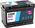 Exide EK700 AGM Starter-Batterie Start-Stop 12 V 70 Ah 760A