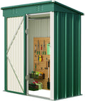 Blishom Gerätehaus Metall 161 × 94 × 182 cm, Metall 161 × 94 × 182 cm, Gartenschuppen, für Garten, Gartenschuppen mit Schrägdach, wetterbeständig