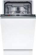 Bosch SPV2HMX42E, 45 cm breit, Serie 2, Smarter Geschirrspüler Vollintegriert, Extra Trocknung auf Knopfdruck, Höhenverstellbarer Oberkorb